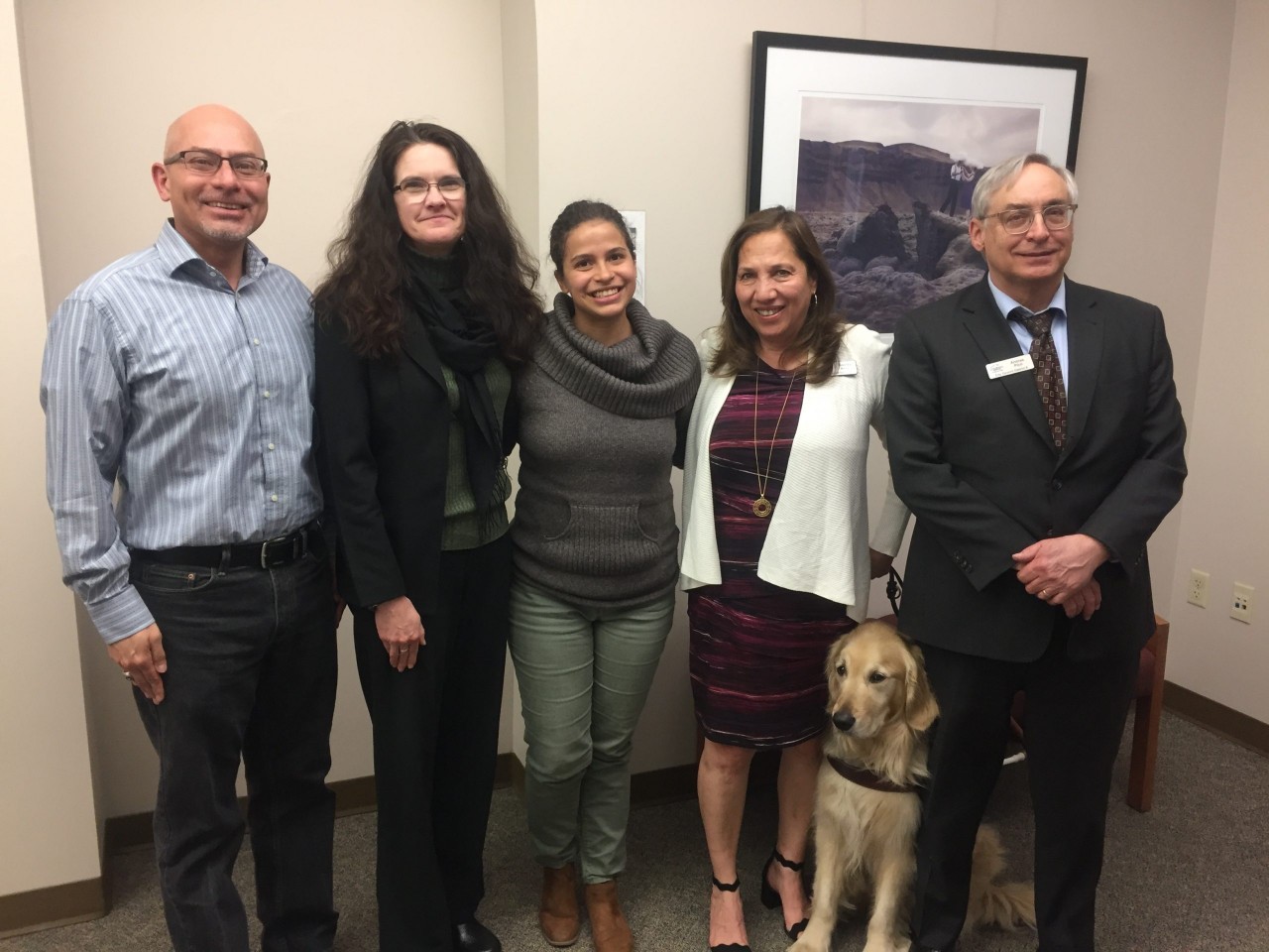 Amaya Coppens with members of the City Council and El Paso County Board of Commissioners